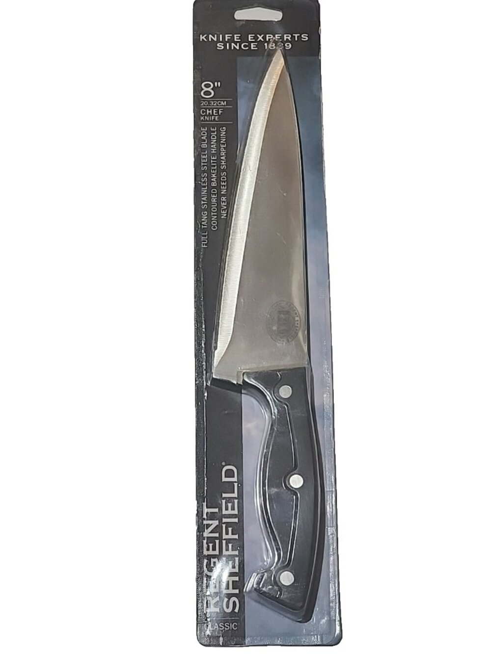 new REGENT SHEFFIELD vintage Chef's Knife 8" Blade bakelite handle kitchen chef